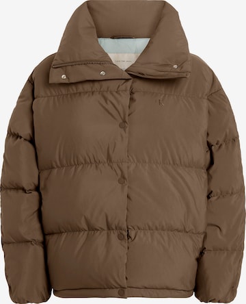 Calvin Klein Jeans Winter Jacket in Brown: front