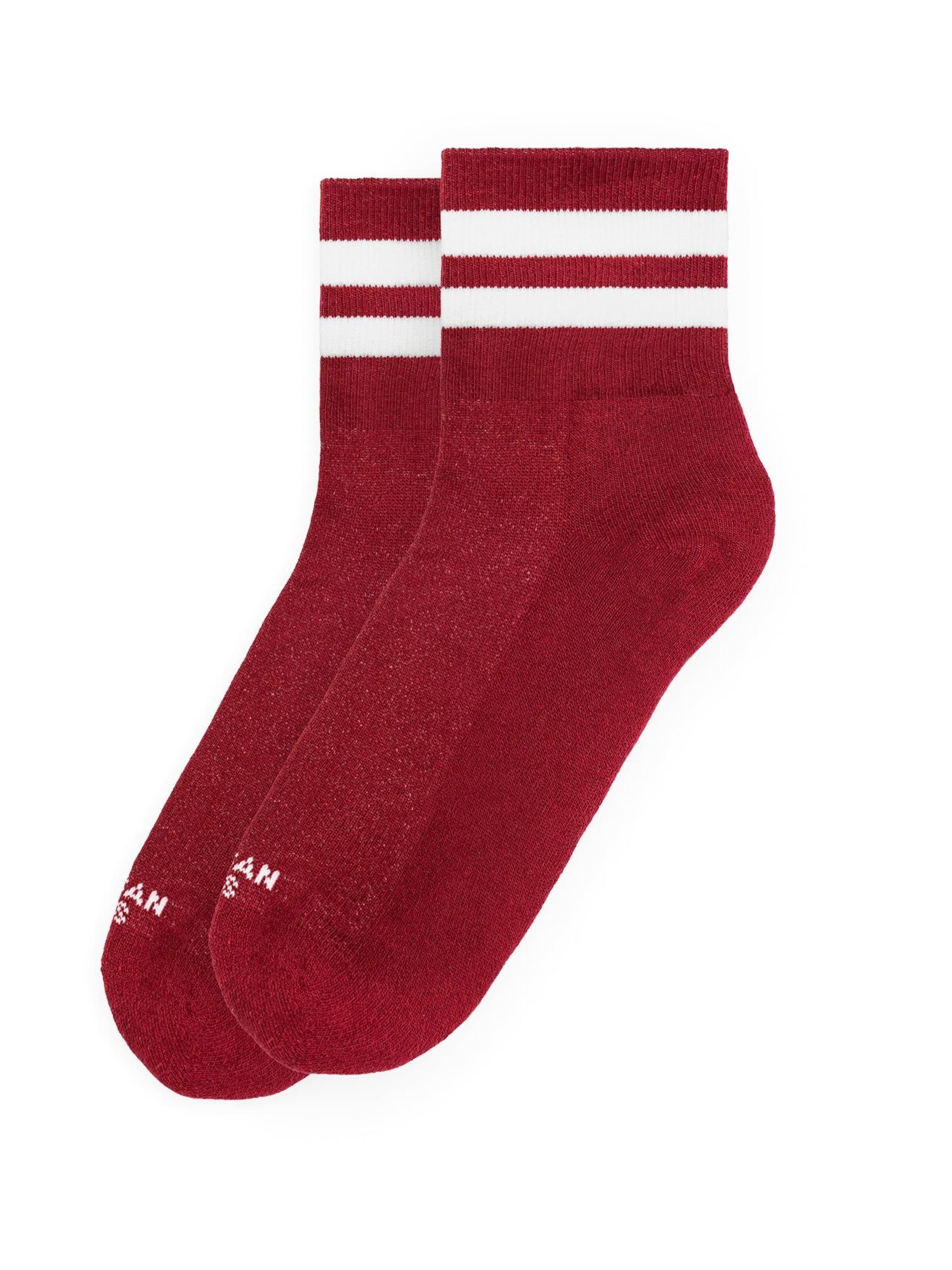 American Socks - Calcetines invisibles en rojo: frente