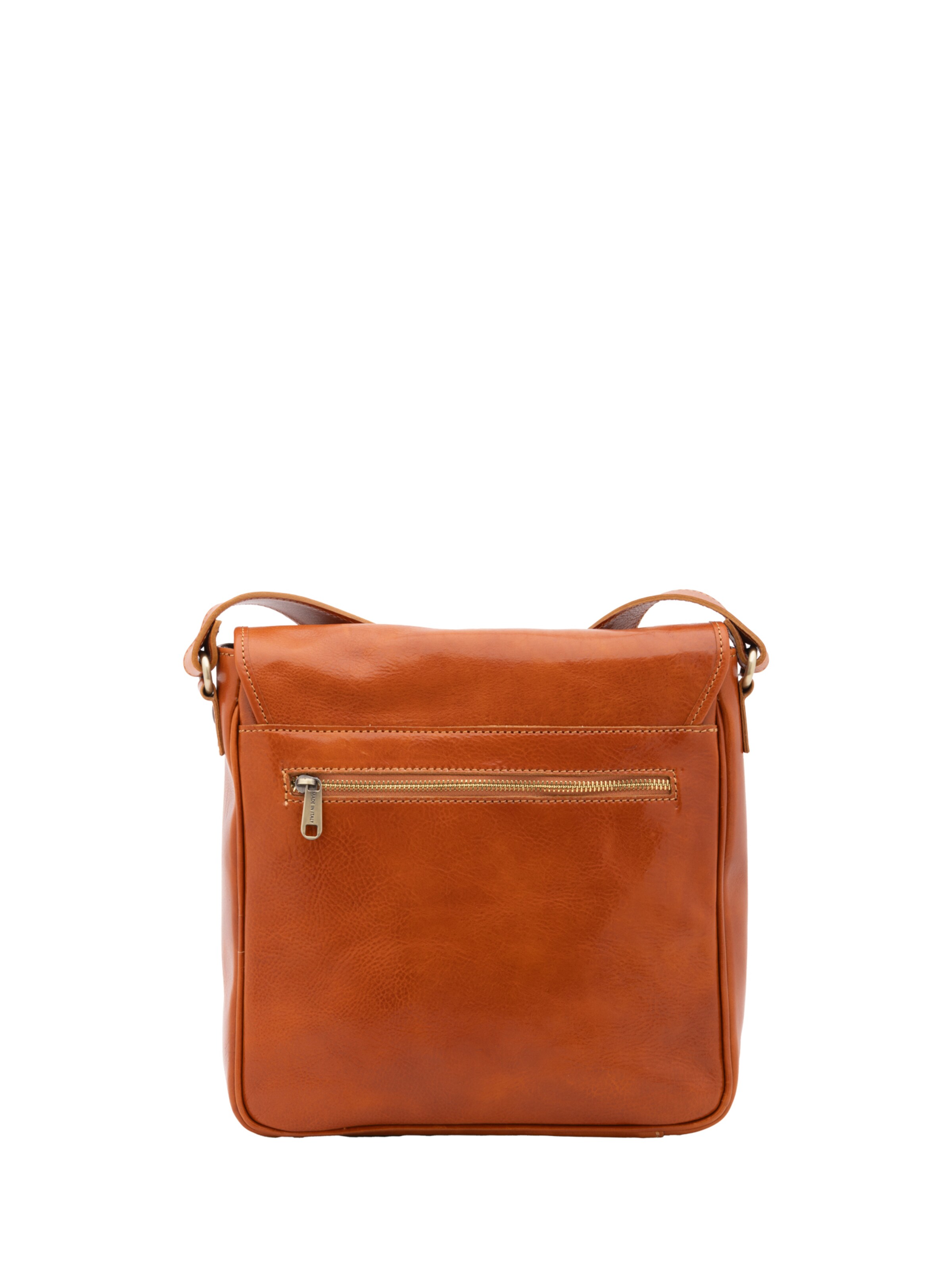 Borsa a tracolla 'Borsa a tracolla uomo vera pelle con chiusura magnetica - Made in Italy' di I Fratelli in beige
