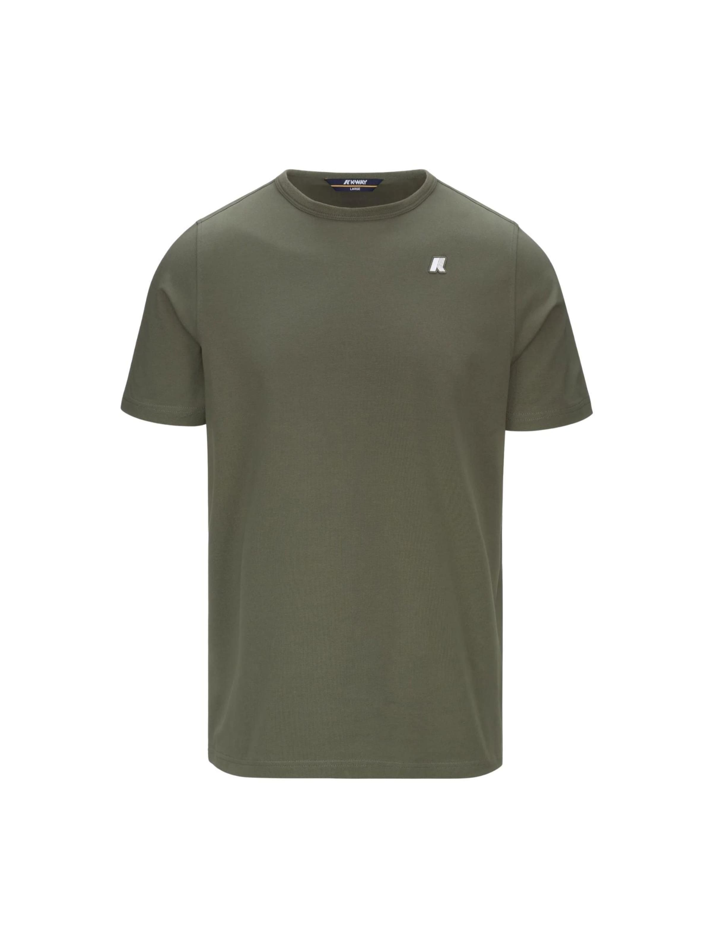 K-Way Shirt 'K-WAY ADAME LIGHT STRETCH JERSEY T-Shirt e Polo' in Grün: Vorderseite