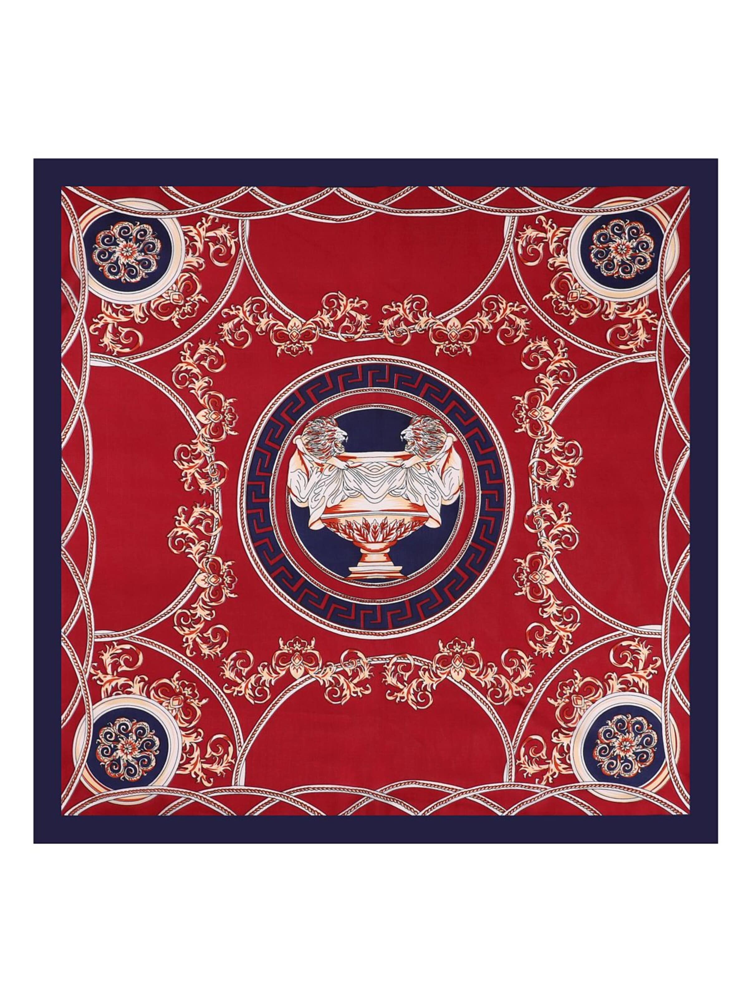 Foulard 'VKING' di 19V69 ITALIA in rosso: frontale