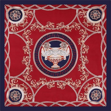 Foulard 'VKING' di 19V69 ITALIA in rosso: frontale