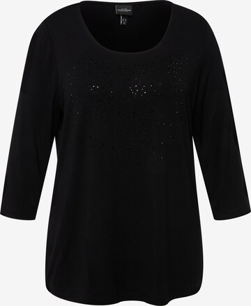 T-shirt Ulla Popken en noir : devant