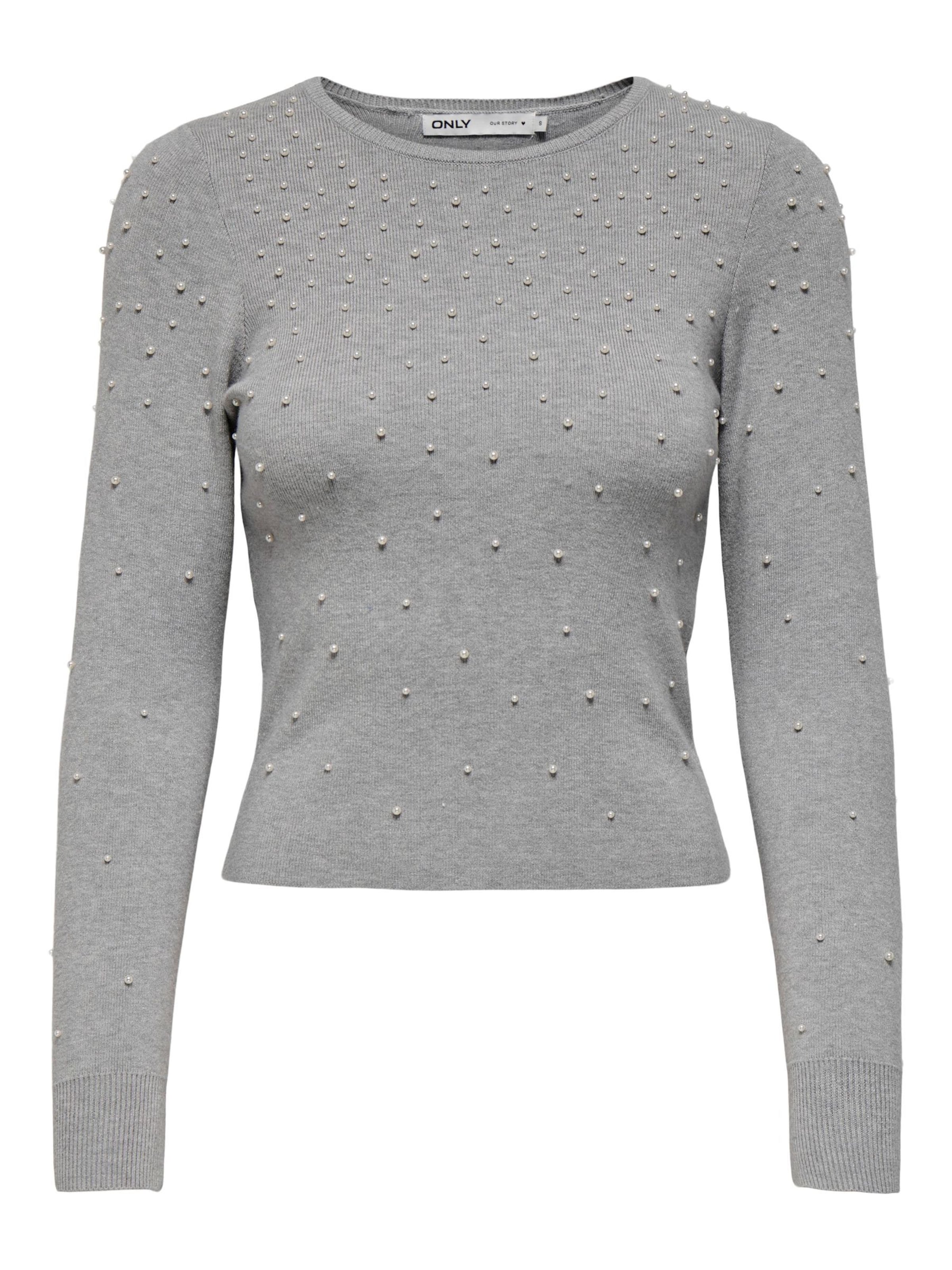 ONLY Pullover 'ONLSoi' in Grau: Vorderseite