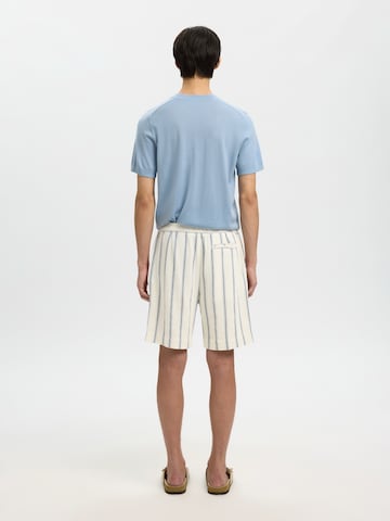 SELECTED Loosefit Byxa 'SLHCAL' i vit