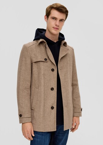 s.Oliver Between-Seasons Coat in Brown: front