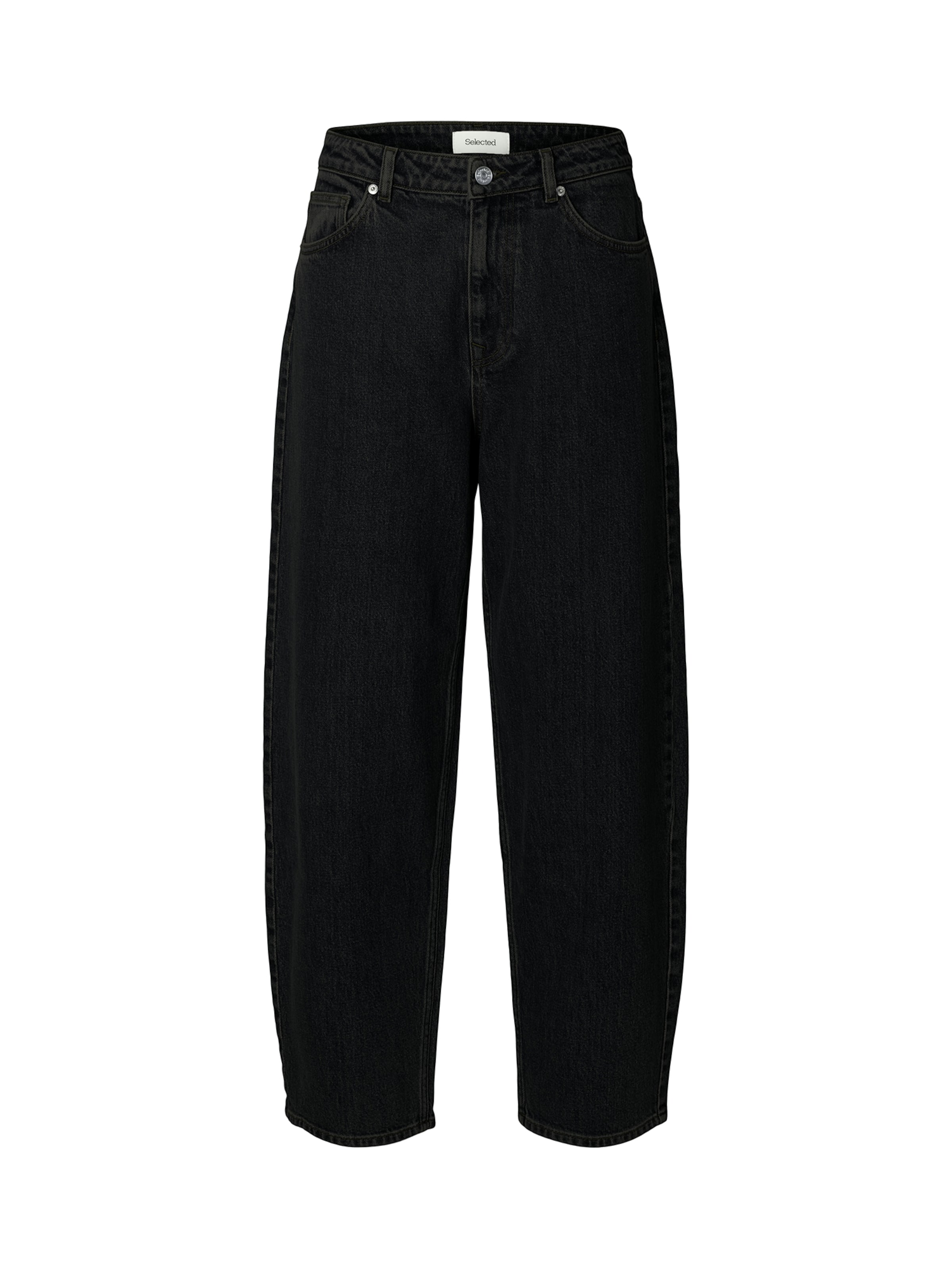 SELECTED Jeans 'SLWBARREL BEA-KORI' in 30/32 in black denim, Produktansicht