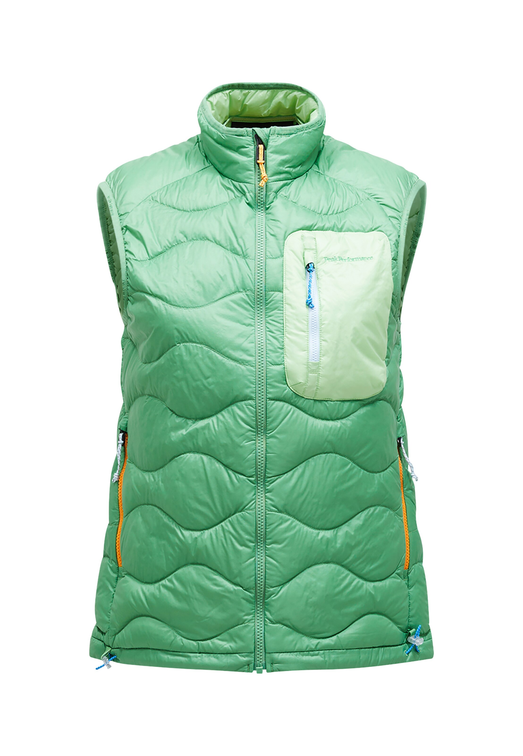 PEAK PERFORMANCE Bodywarmer in Groen: voorkant