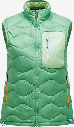PEAK PERFORMANCE Daunenweste W Helium Utility Down Vest in Grün: Vorderseite