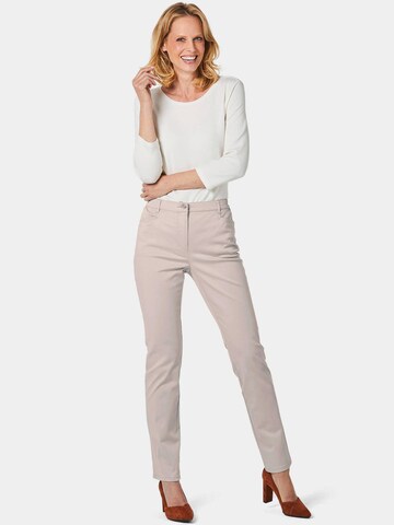 Goldner Slimfit Broek in Grijs