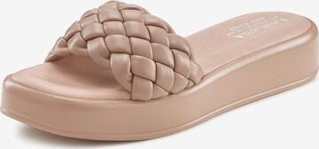 LASCANA Pantolette i beige: framsida