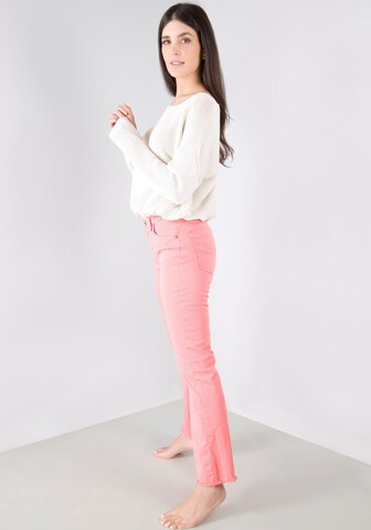 PLEASE Boot cut Jeans in Pink
