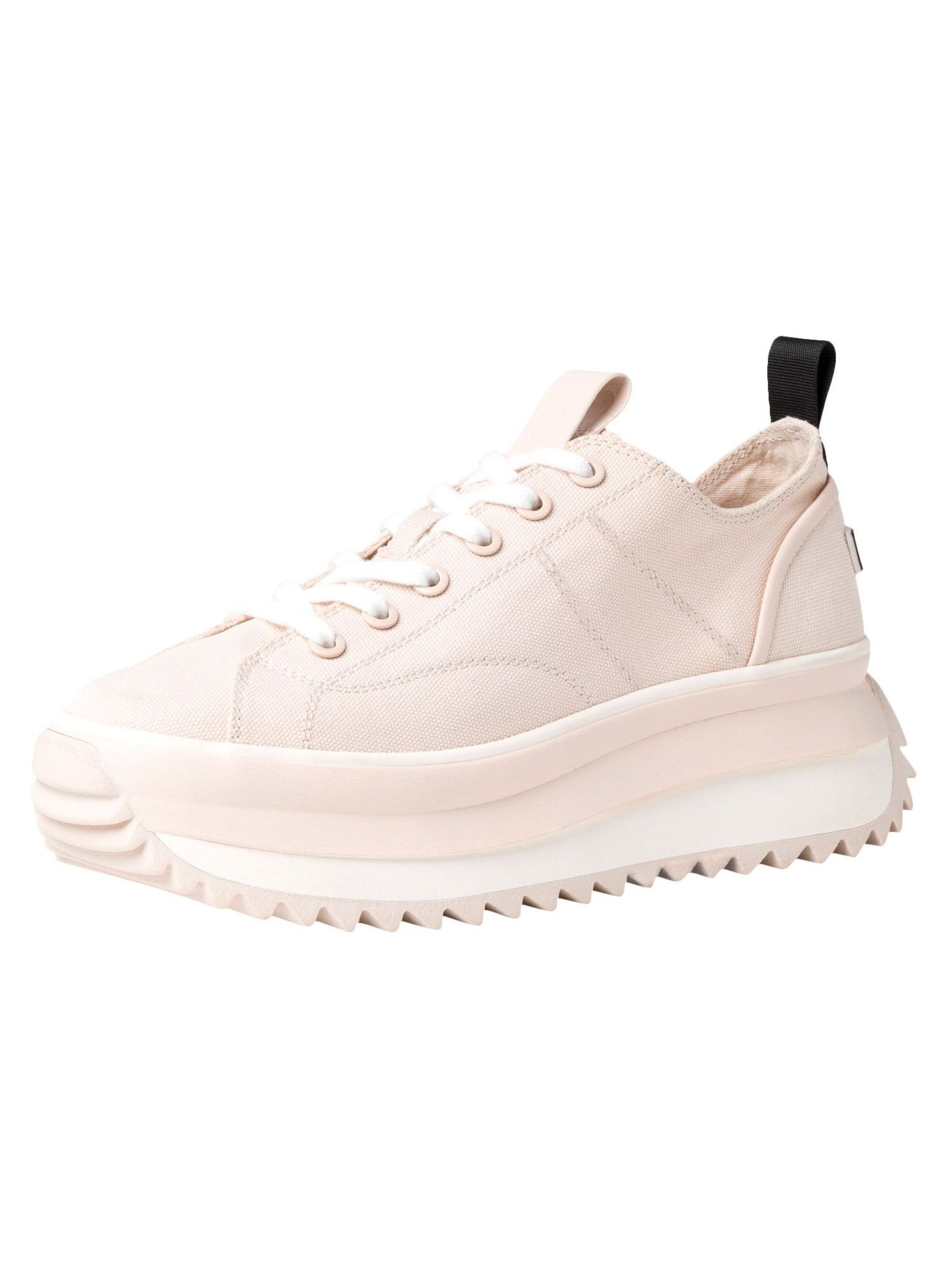 Baskets basses Tamaris en beige : devant