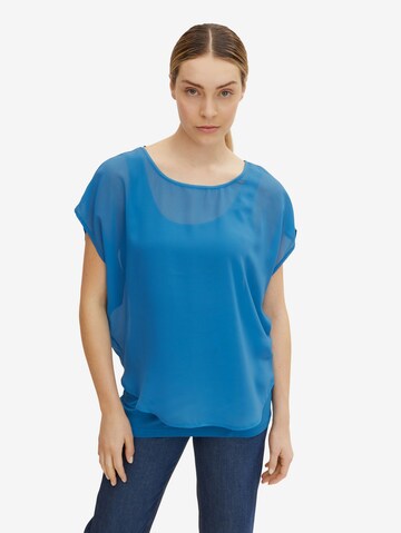 T-shirt TOM TAILOR en bleu : devant