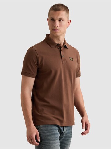PME Legend Bluser & t-shirts 'American Classic polo shirt with flight pocket' i brun