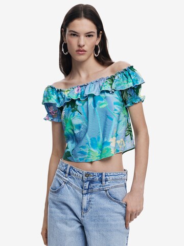 Camicia da donna di Desigual in verde: frontale