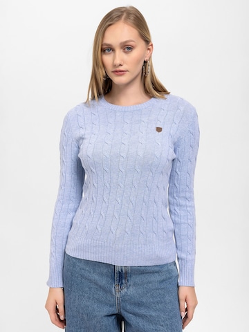 Pull-over Antioch en bleu : devant