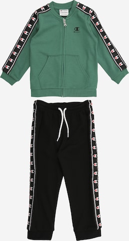 Champion Authentic Athletic Apparel Sweatsuit in Green: front