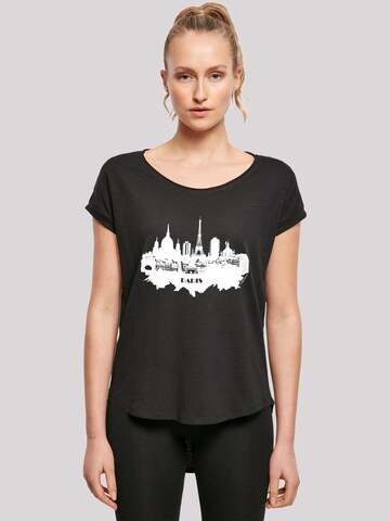 T-shirt 'Cities Collection - Paris skyline' F4NT4STIC en noir : devant