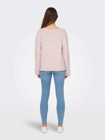 ONLY Pullover 'ONLAlvilda' in Pink