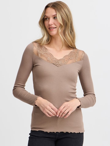 T-shirt 'FRHizamond' Fransa en marron : devant