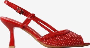 POTI PATI Pumps 'Supermodische Pumps' in Rood: voorkant