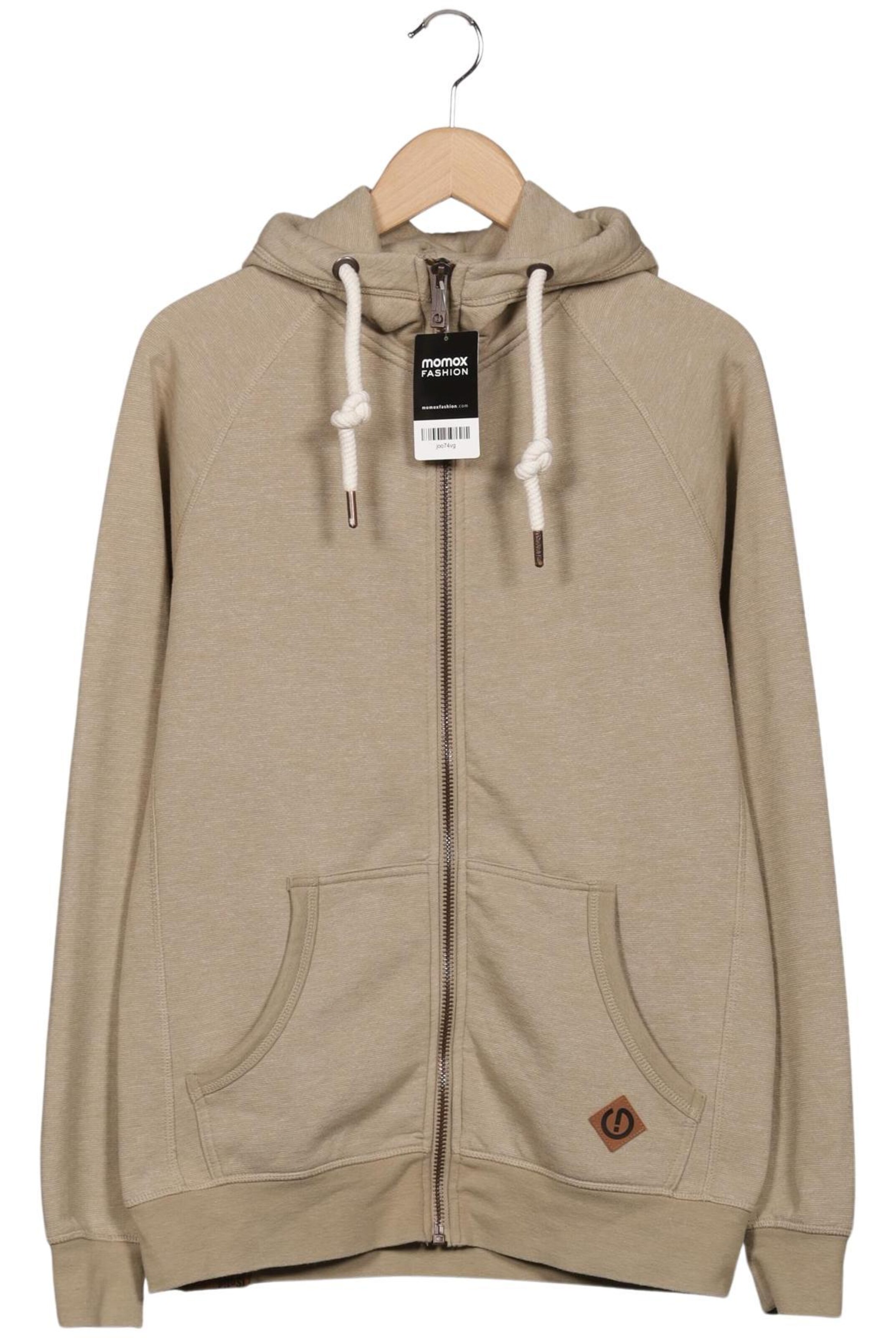 !Solid Sweatshirt & Zip-Up Hoodie in M in Beige: front