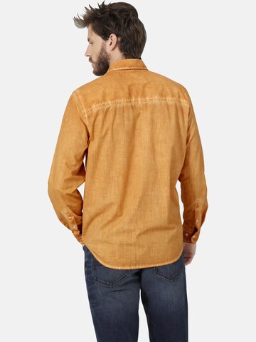 BABISTA Regular fit Button Up Shirt ' Lunini ' in Orange