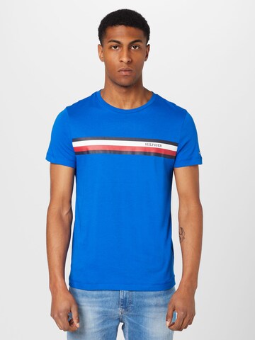 TOMMY HILFIGER - Camiseta en azul: frente