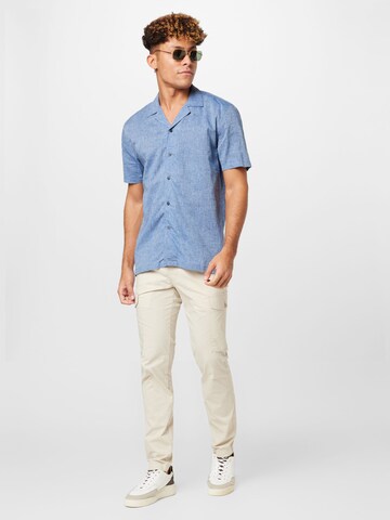 Lindbergh - Regular Fit Camisa 'Delave' em azul