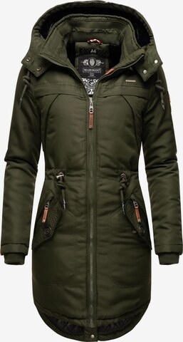 MARIKOO - Parka de inverno 'Kamii' em verde: frente