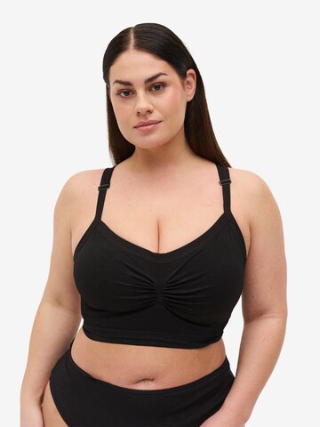 Devoted by Zizzi Bustier BH 'LCASSIDY' in Schwarz: predná strana