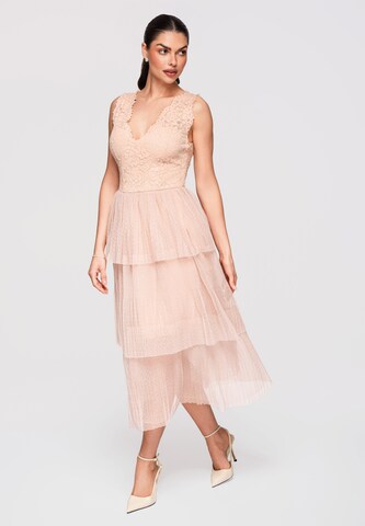 Ombre Evening dress in Beige