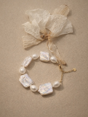 Bracelet 'Eugénie' LA MAISON GISEL B. en blanc