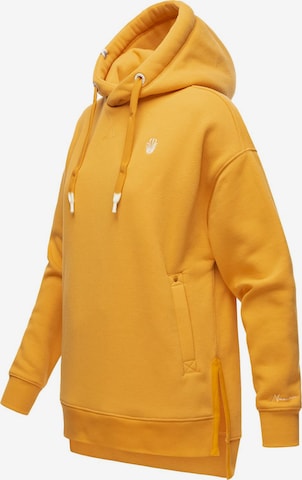 NAVAHOO - Sweatshirt 'Silberengelchen' em amarelo