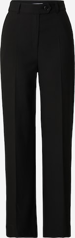 RÆRE by Lorena Rae Loose fit Trousers with creases 'Joy Tall' in Black: front