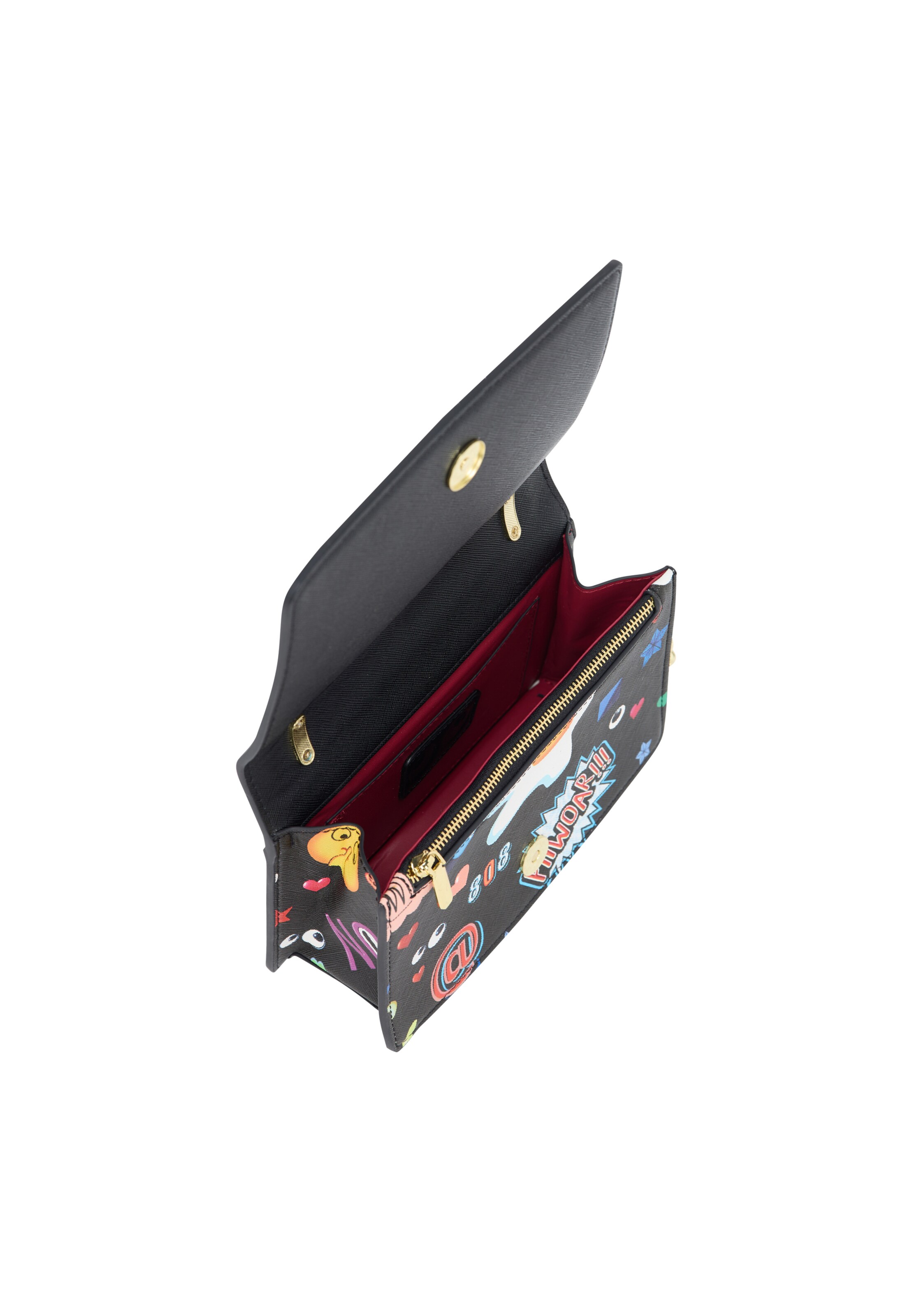 MYMO Válltáskák 'Pop Eyetheme' - fekete