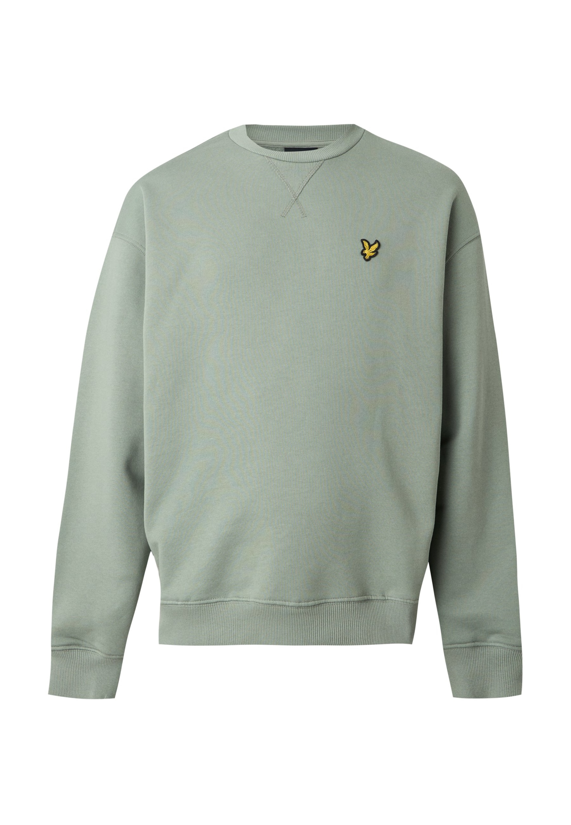 Bluză de molton de la Lyle & Scott pe verde: față
