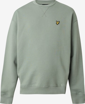 Bluză de molton de la Lyle & Scott pe verde: față