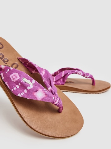 Pepe Jeans T-Bar Sandals ' JAVA TROPICAL ' in Pink