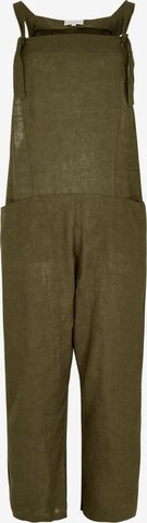 Apricot Loose fit Overalls in Green: front
