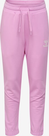 Hummel Tapered Παντελόνι 'NUTTIE' σε ροζ: μπροστά