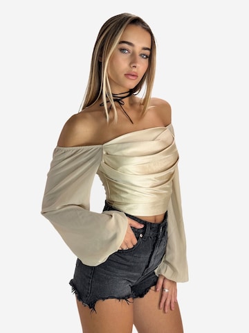 Chemisier Elara en beige