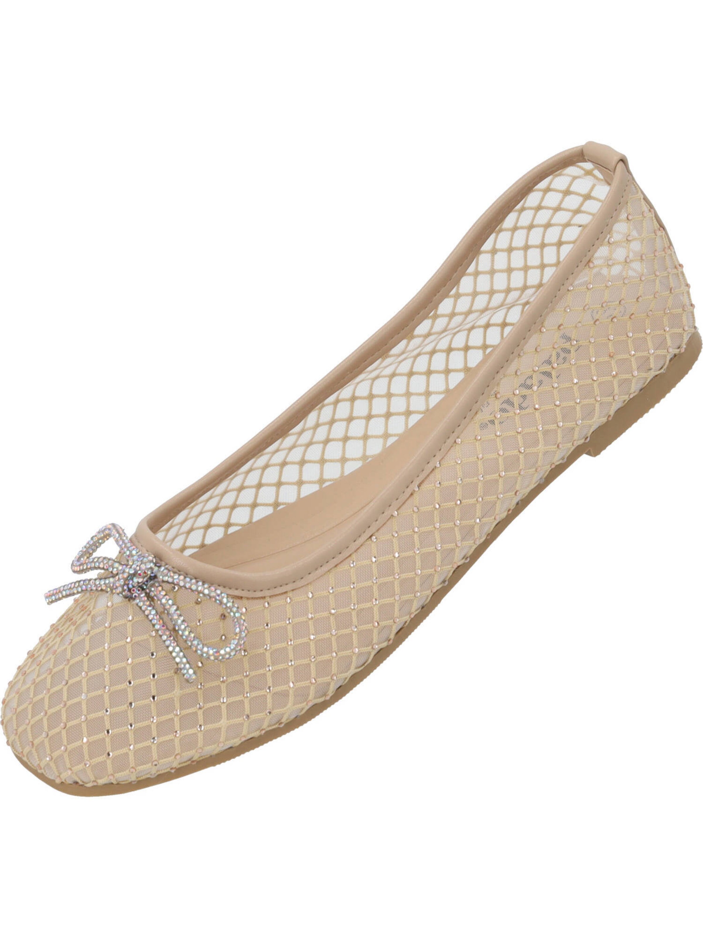 Palado by Sila Sahin Ballerina 'Menera' in Beige: Vorderseite