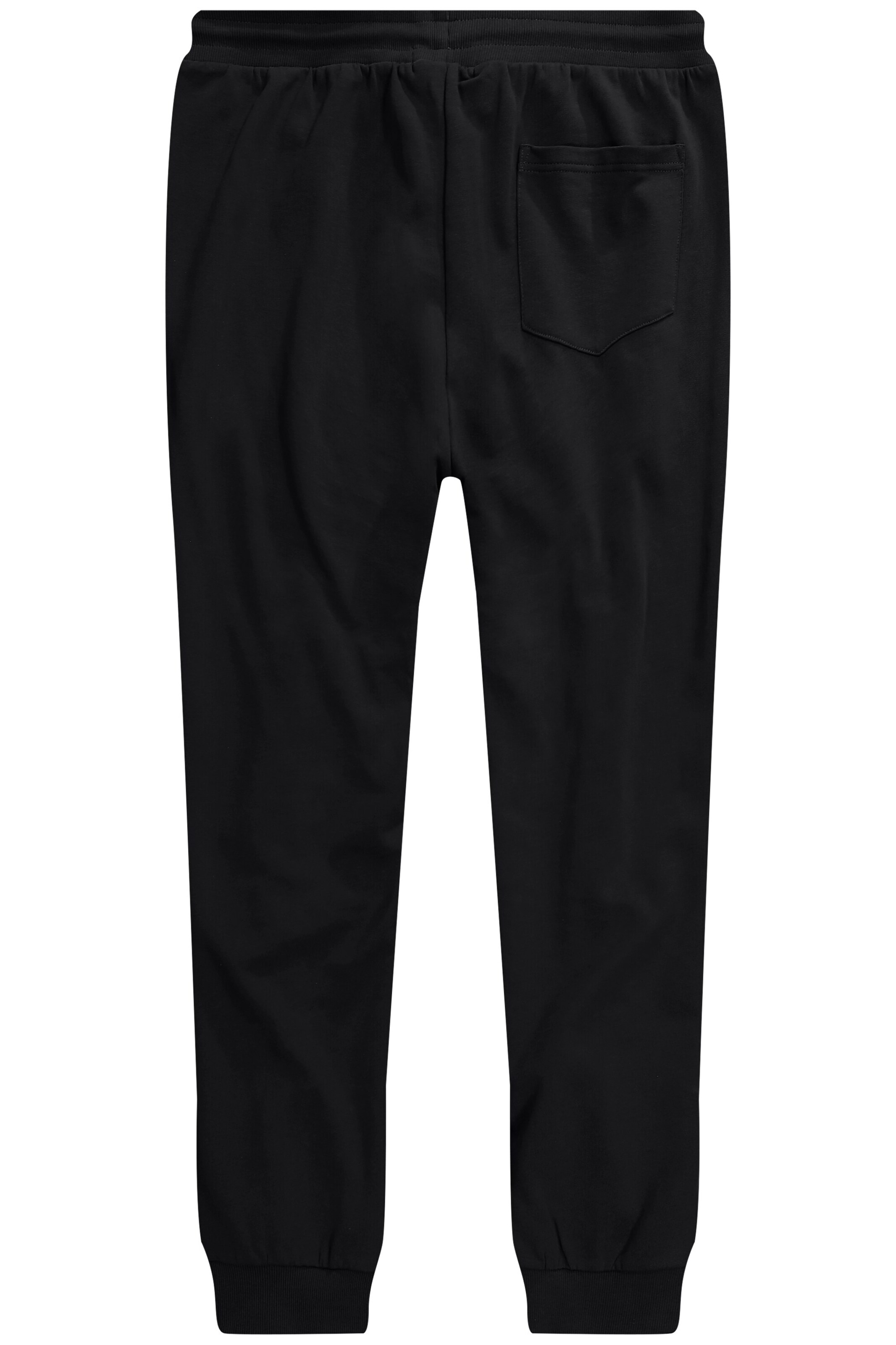 Men Plus Tapered Broek in Zwart