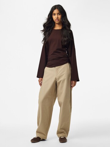 PIECES Shirt 'PCAlli' in Braun
