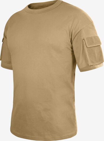 normani T-Shirt 'Instructor' in Beige: predná strana