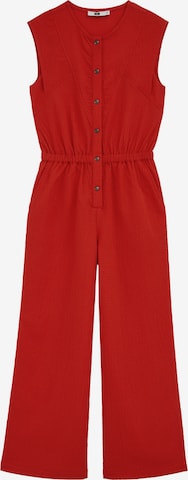 WE Fashion Overall värissä punainen: etupuoli