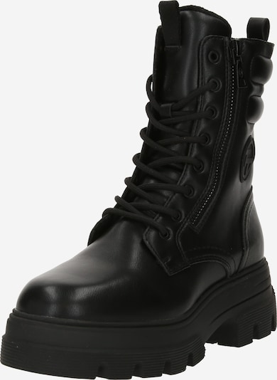 TOM TAILOR Lace-Up Ankle Boots in Black, Item view