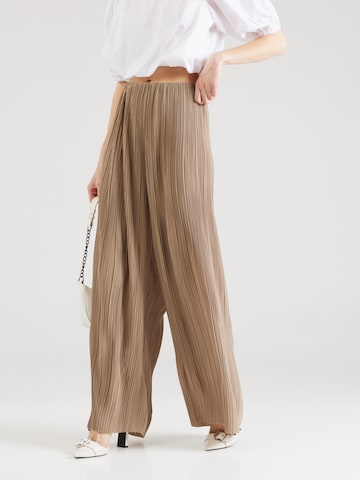 SECOND FEMALE - Pierna ancha Pantalón 'Tracy' en marrón: frente